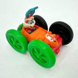 3/$15 VTG 1990 Tiny Toons McDonald's Happy Meal Flip Car Elmyra Buster Bunny Toy